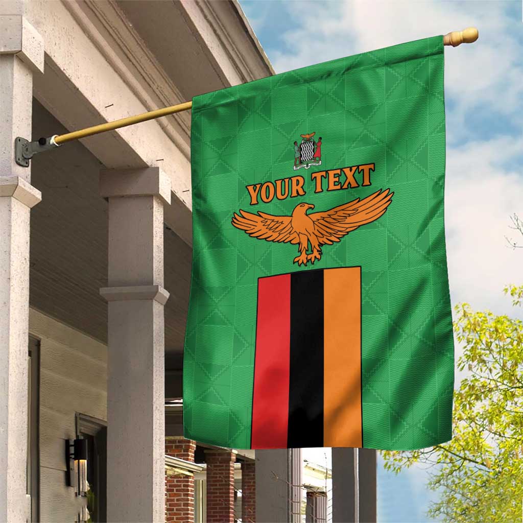 Personalised Afro Zambia Garden Flag Flag Style Mix Kente Pattern LT15