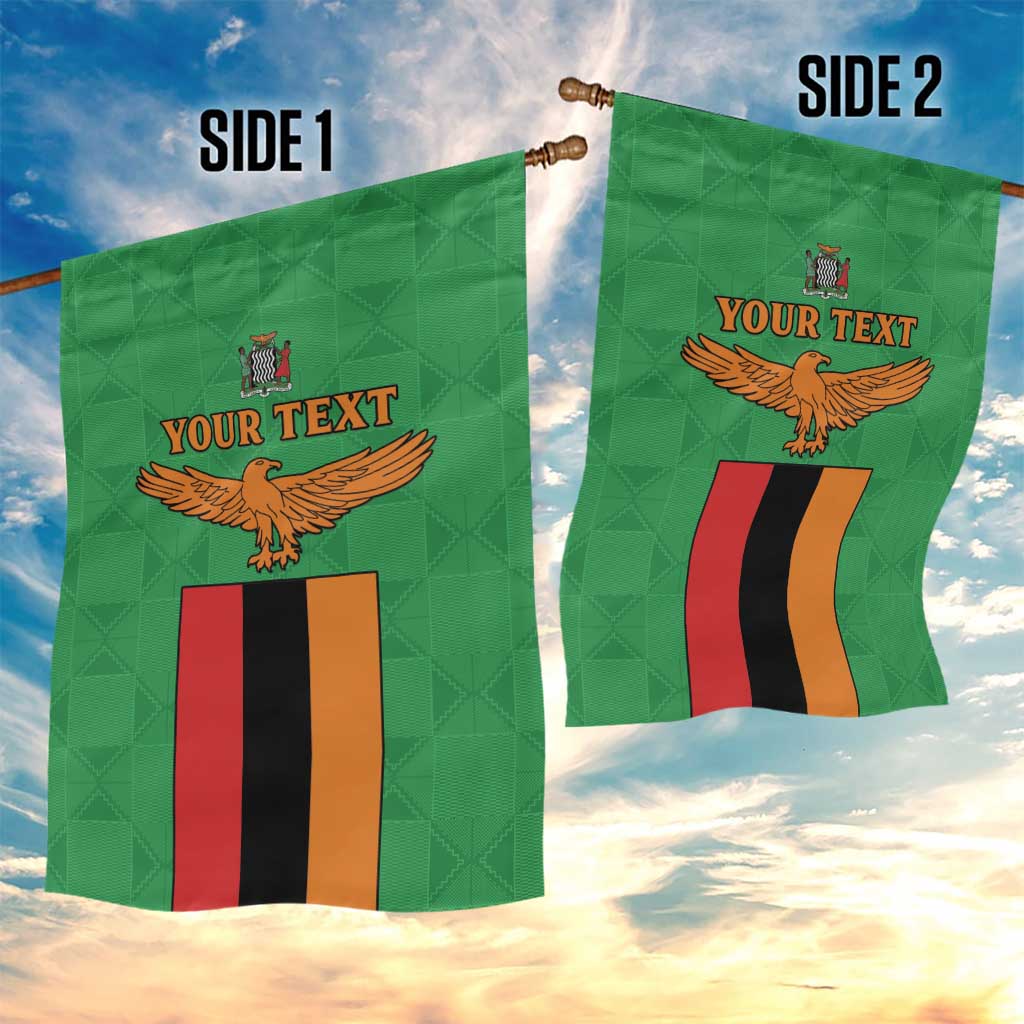 Personalised Afro Zambia Garden Flag Flag Style Mix Kente Pattern LT15