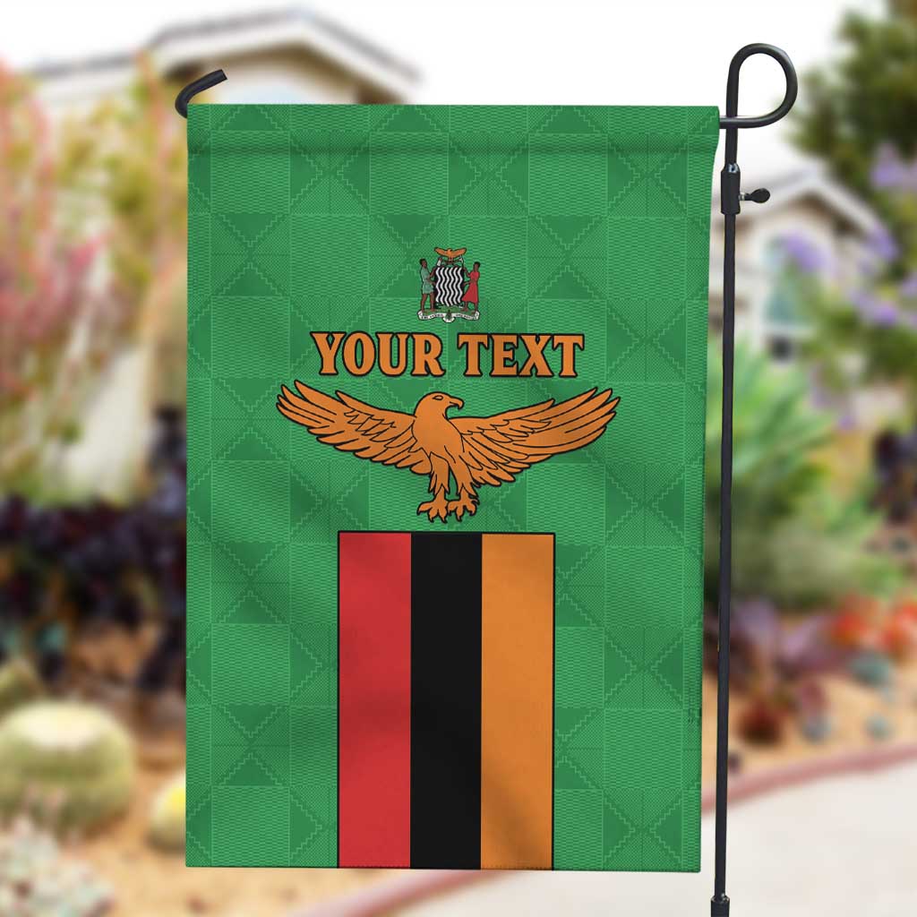 Personalised Afro Zambia Garden Flag Flag Style Mix Kente Pattern LT15