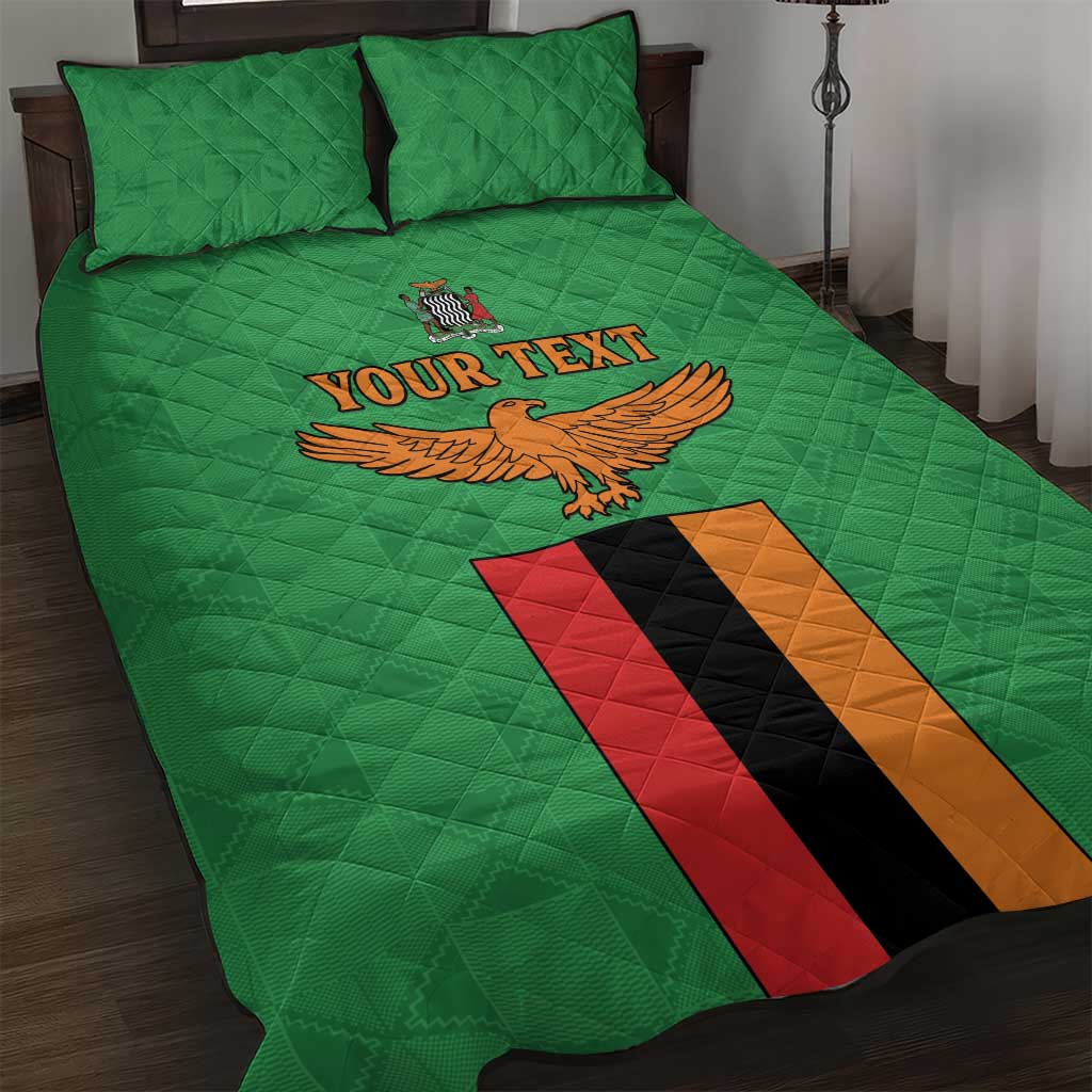 Personalised Afro Zambia Quilt Bed Set Flag Style Mix Kente Pattern LT15