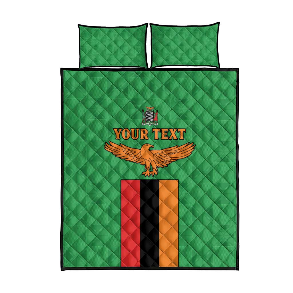Personalised Afro Zambia Quilt Bed Set Flag Style Mix Kente Pattern LT15
