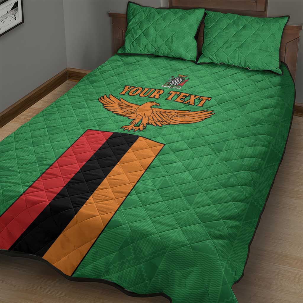 Personalised Afro Zambia Quilt Bed Set Flag Style Mix Kente Pattern LT15