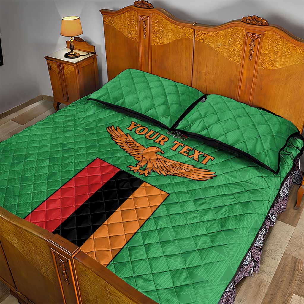Personalised Afro Zambia Quilt Bed Set Flag Style Mix Kente Pattern LT15
