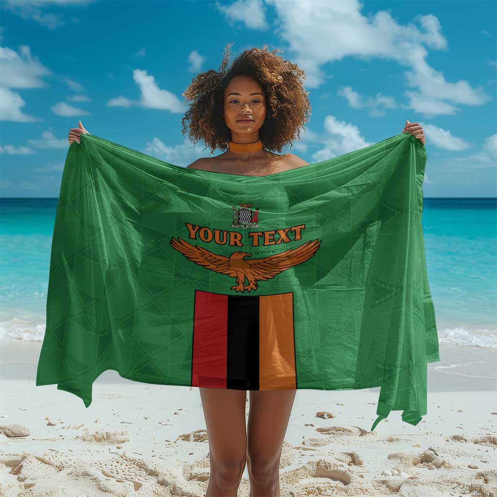 Personalised Afro Zambia Sarong Flag Style Mix Kente Pattern LT15