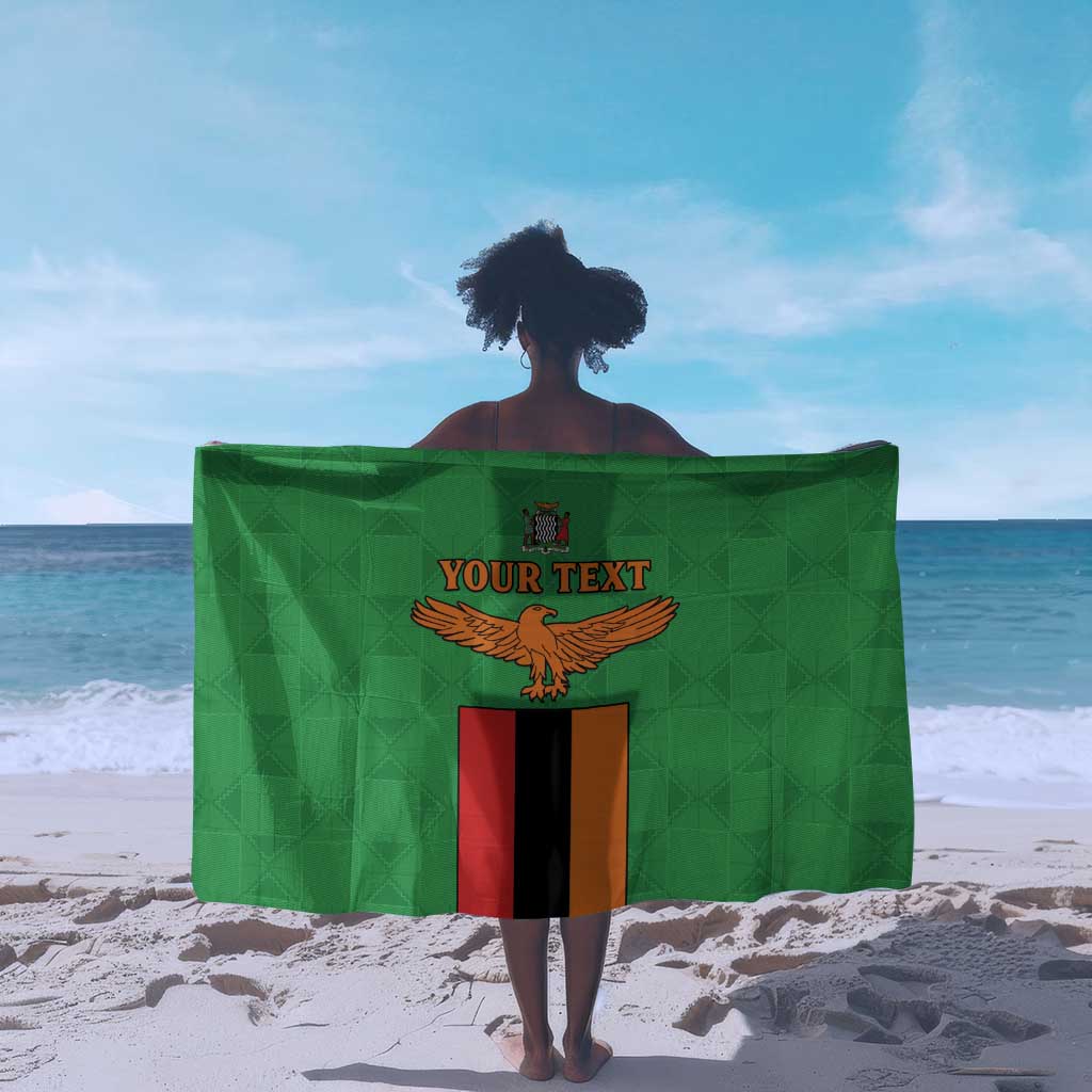 Personalised Afro Zambia Sarong Flag Style Mix Kente Pattern LT15