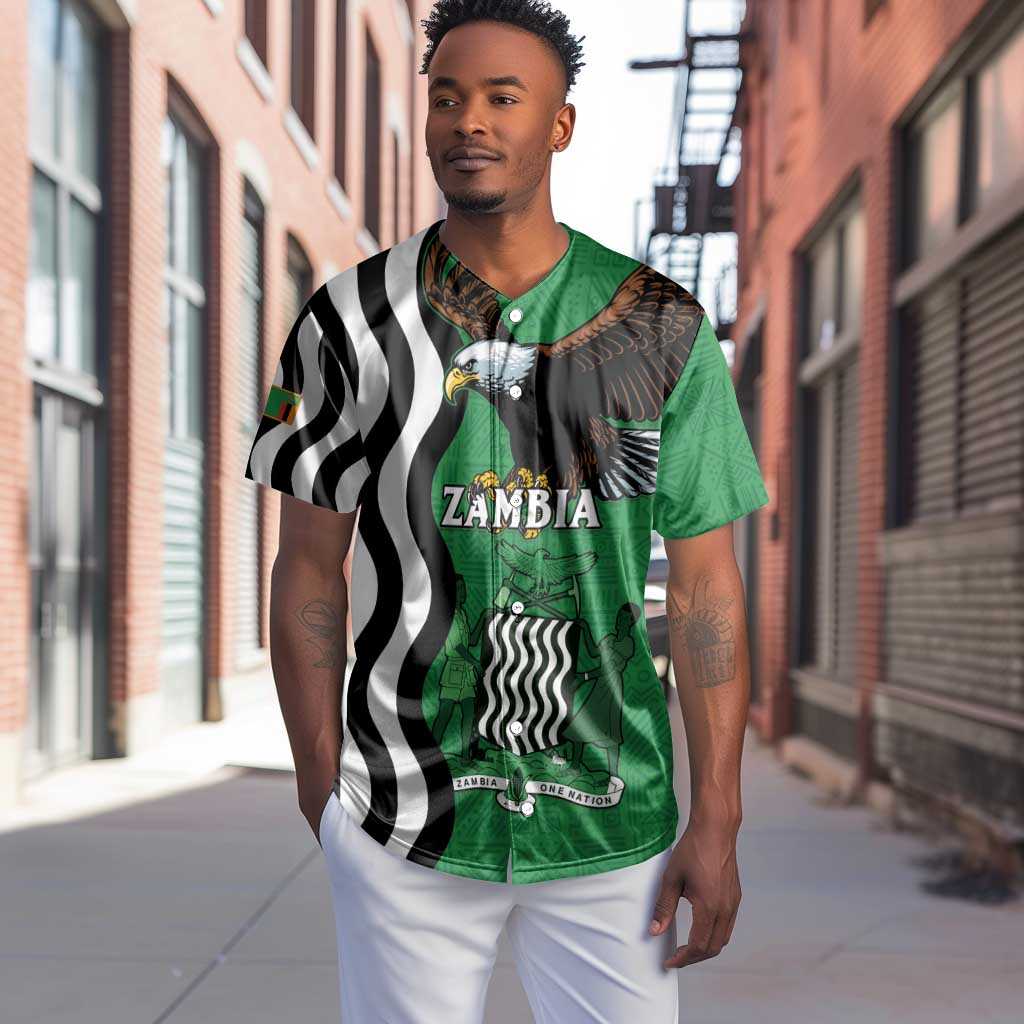 Icitungu ca Zambia Baseball Jersey One Zambia One Nation LT15