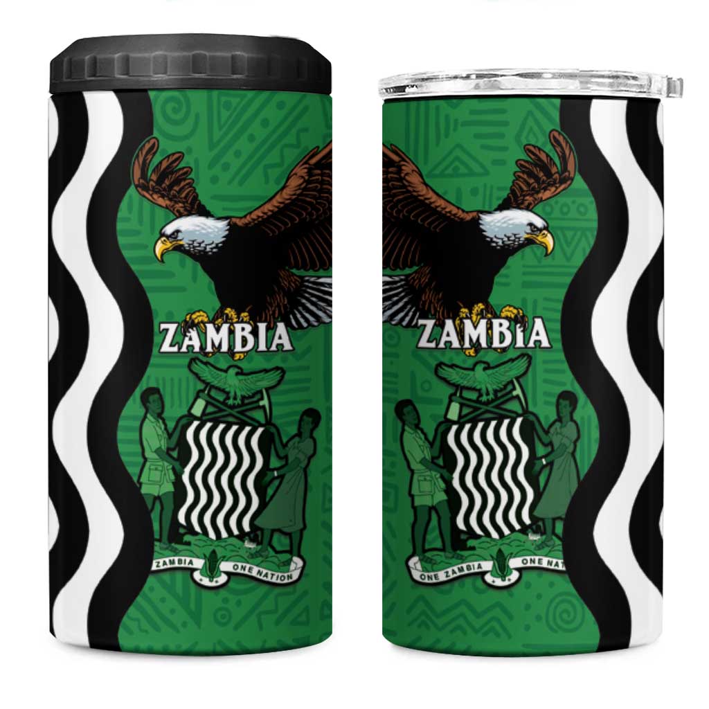 Icitungu ca Zambia 4 in 1 Can Cooler Tumbler One Zambia One Nation LT15