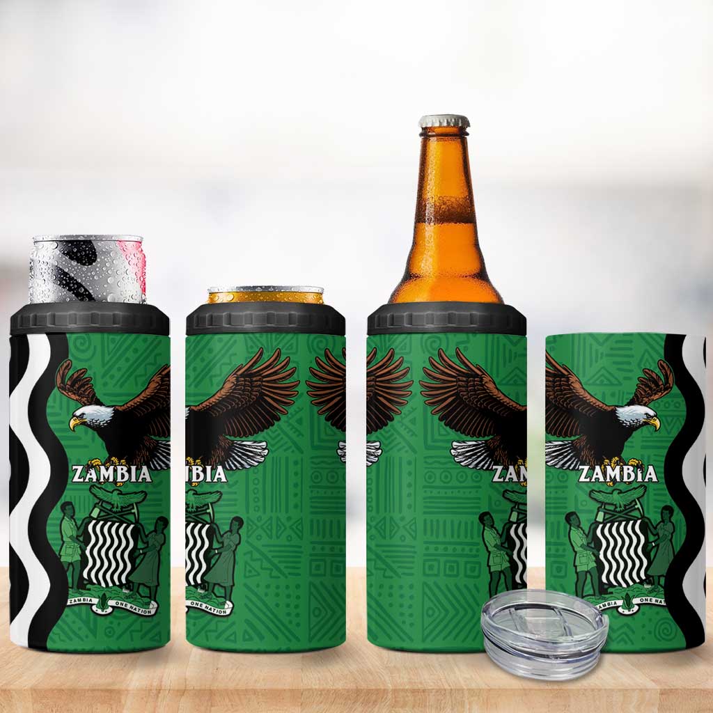 Icitungu ca Zambia 4 in 1 Can Cooler Tumbler One Zambia One Nation LT15