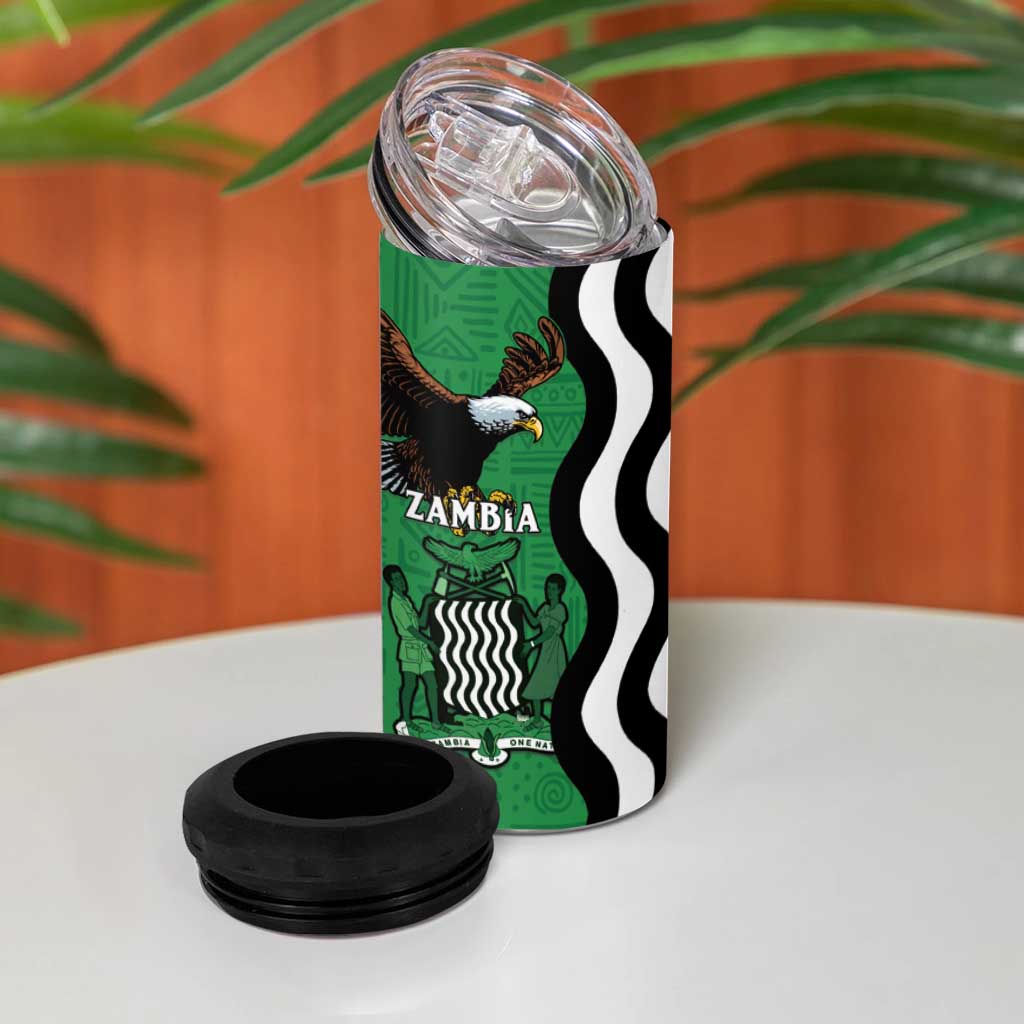 Icitungu ca Zambia 4 in 1 Can Cooler Tumbler One Zambia One Nation LT15