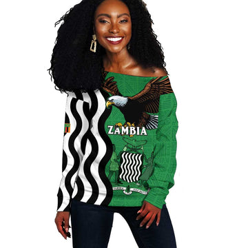 Icitungu ca Zambia Off Shoulder Sweater One Zambia One Nation LT15