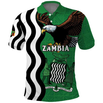 Zambia Polo Shirt One Zambia One Nation LT15