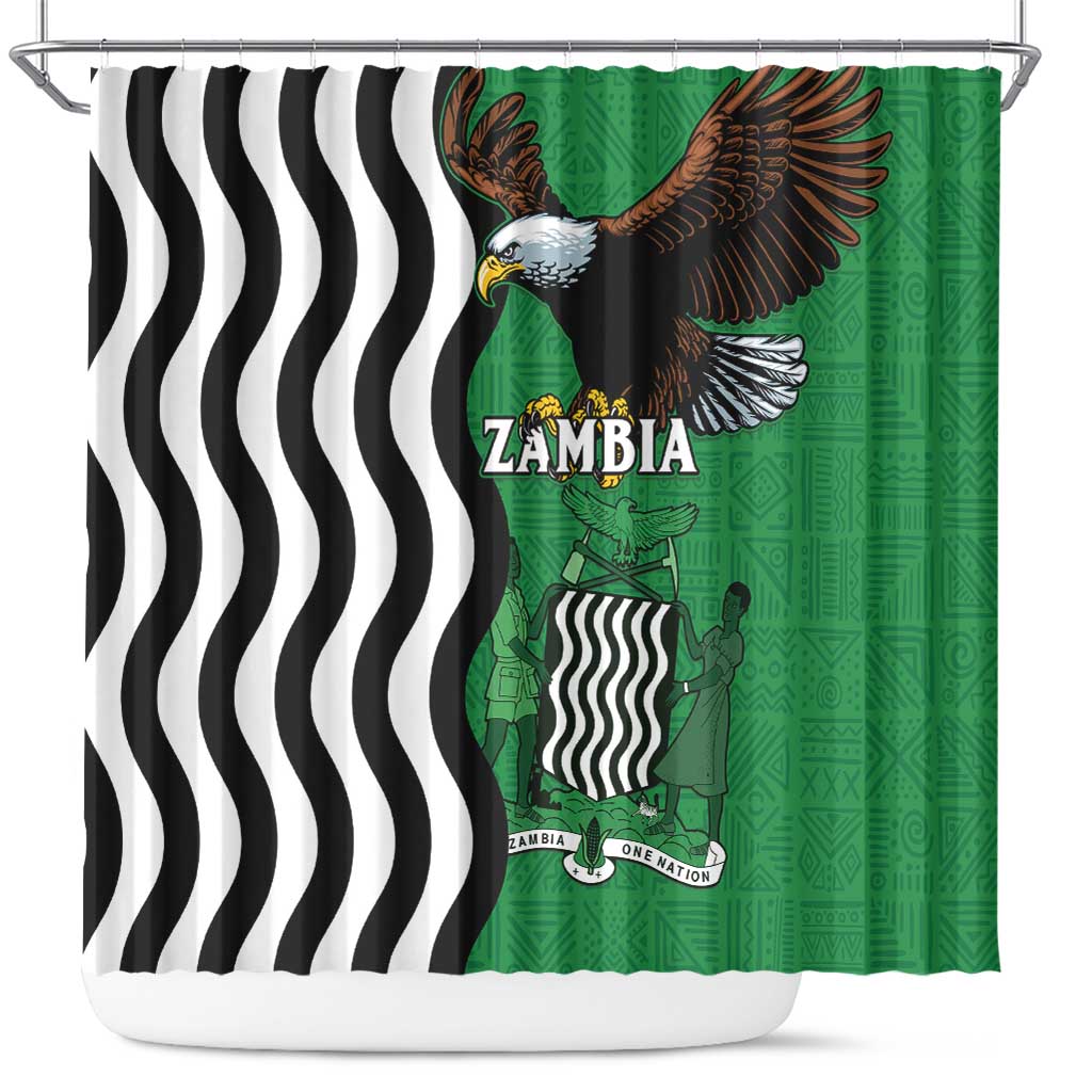 Zambia Shower Curtain One Zambia One Nation LT15