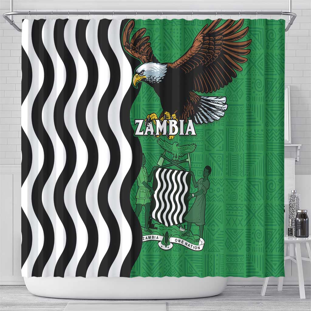 Zambia Shower Curtain One Zambia One Nation LT15