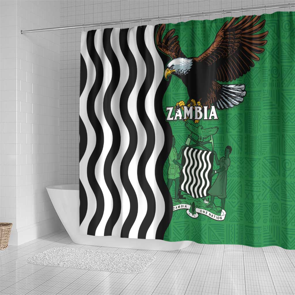 Zambia Shower Curtain One Zambia One Nation LT15