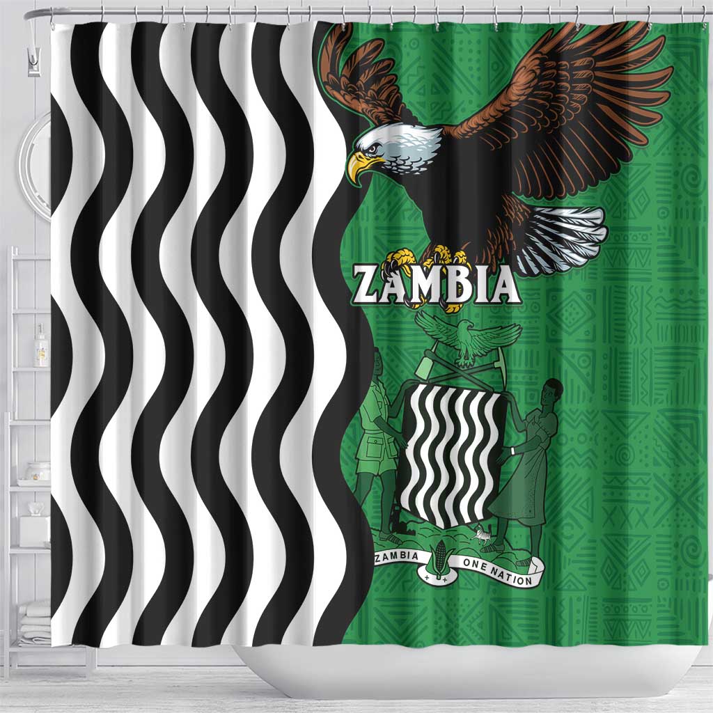 Zambia Shower Curtain One Zambia One Nation LT15