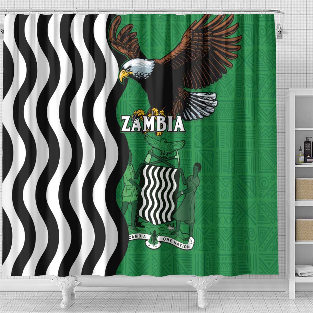 Zambia Shower Curtain One Zambia One Nation LT15