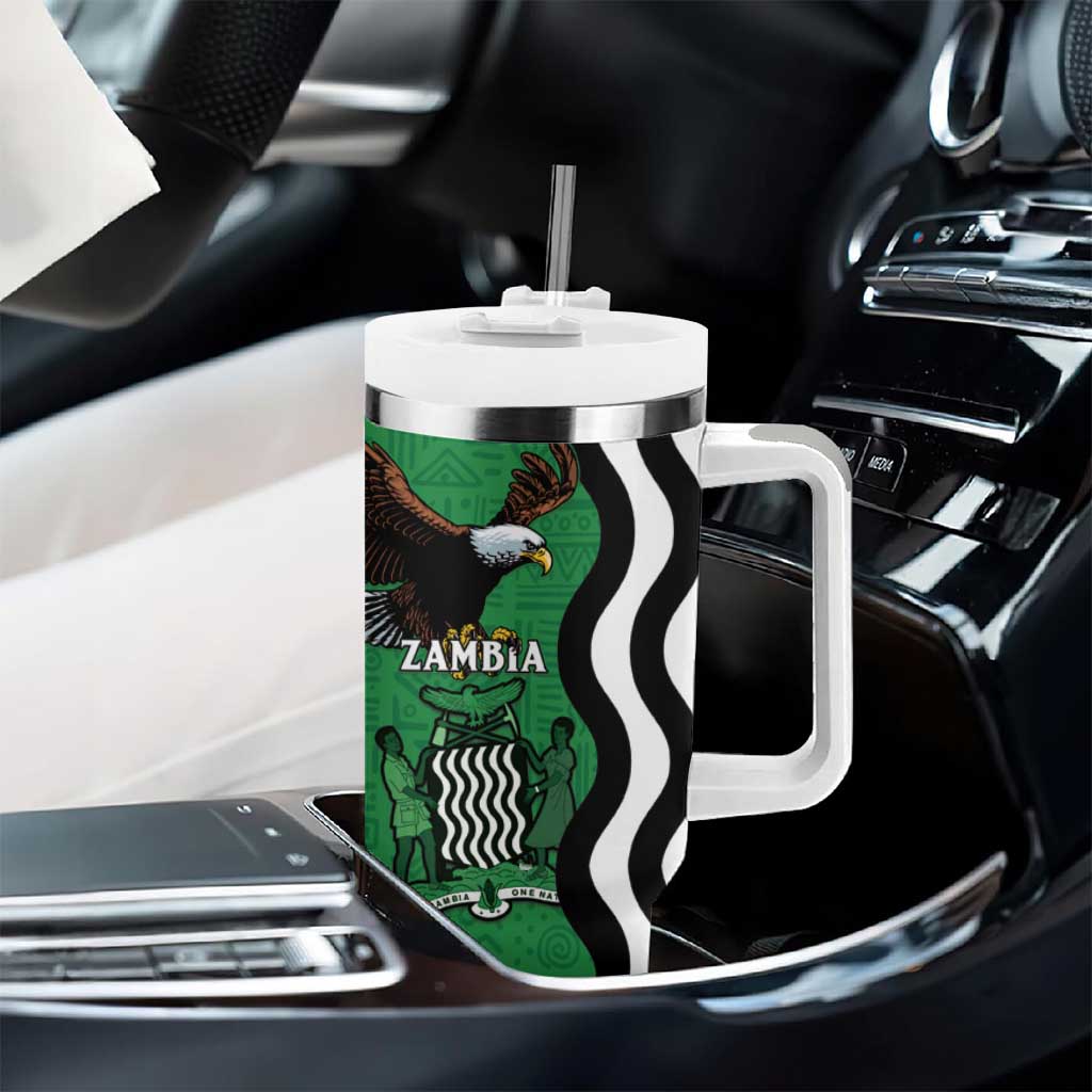 Icitungu ca Zambia Tumbler With Handle One Zambia One Nation LT15