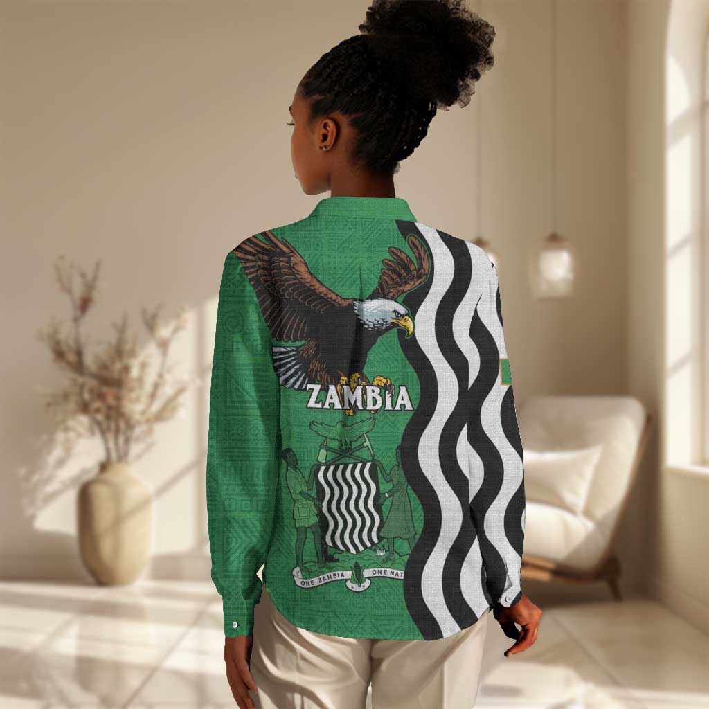 Icitungu ca Zambia Women Casual Shirt One Zambia One Nation LT15