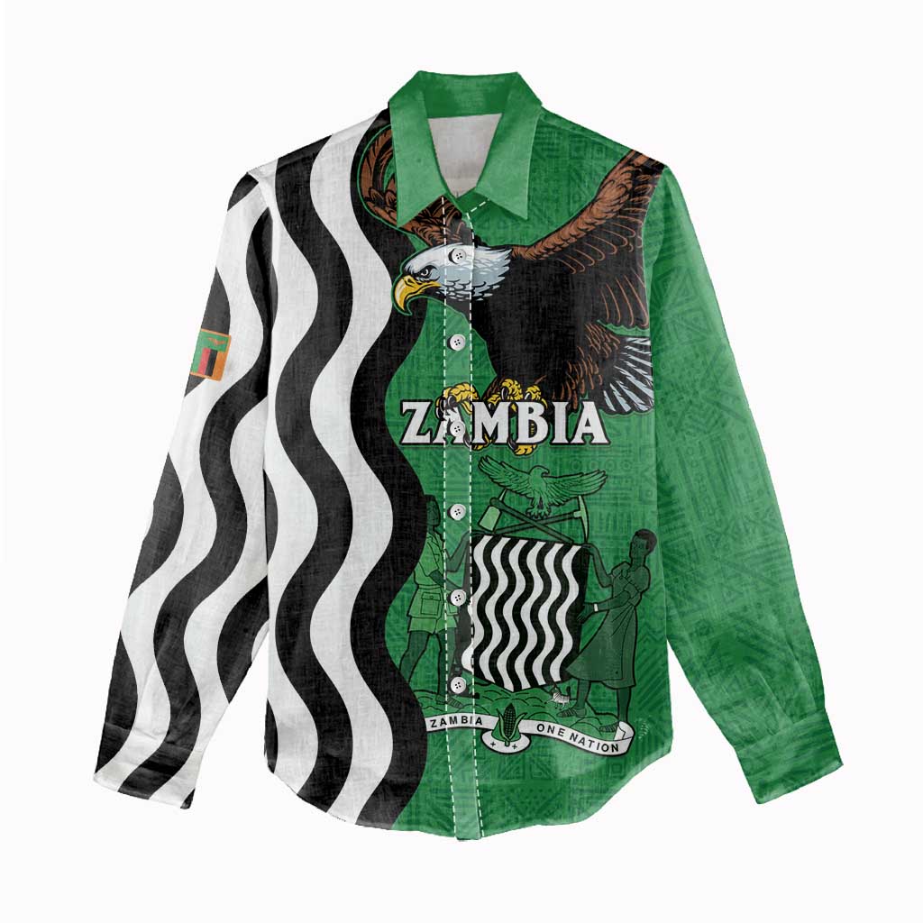 Icitungu ca Zambia Women Casual Shirt One Zambia One Nation LT15