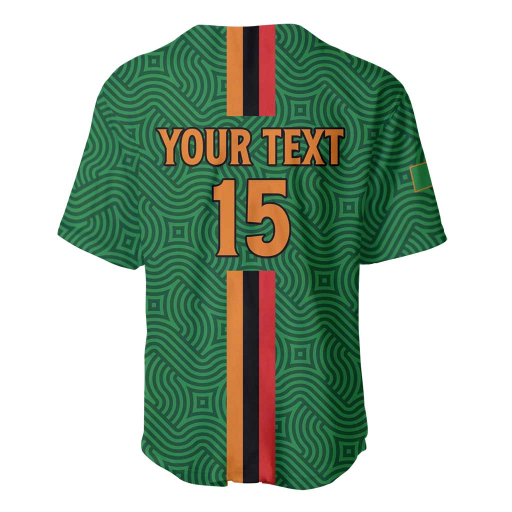 Custom Zambia Football Baseball Jersey Go Chipolopolo LT15