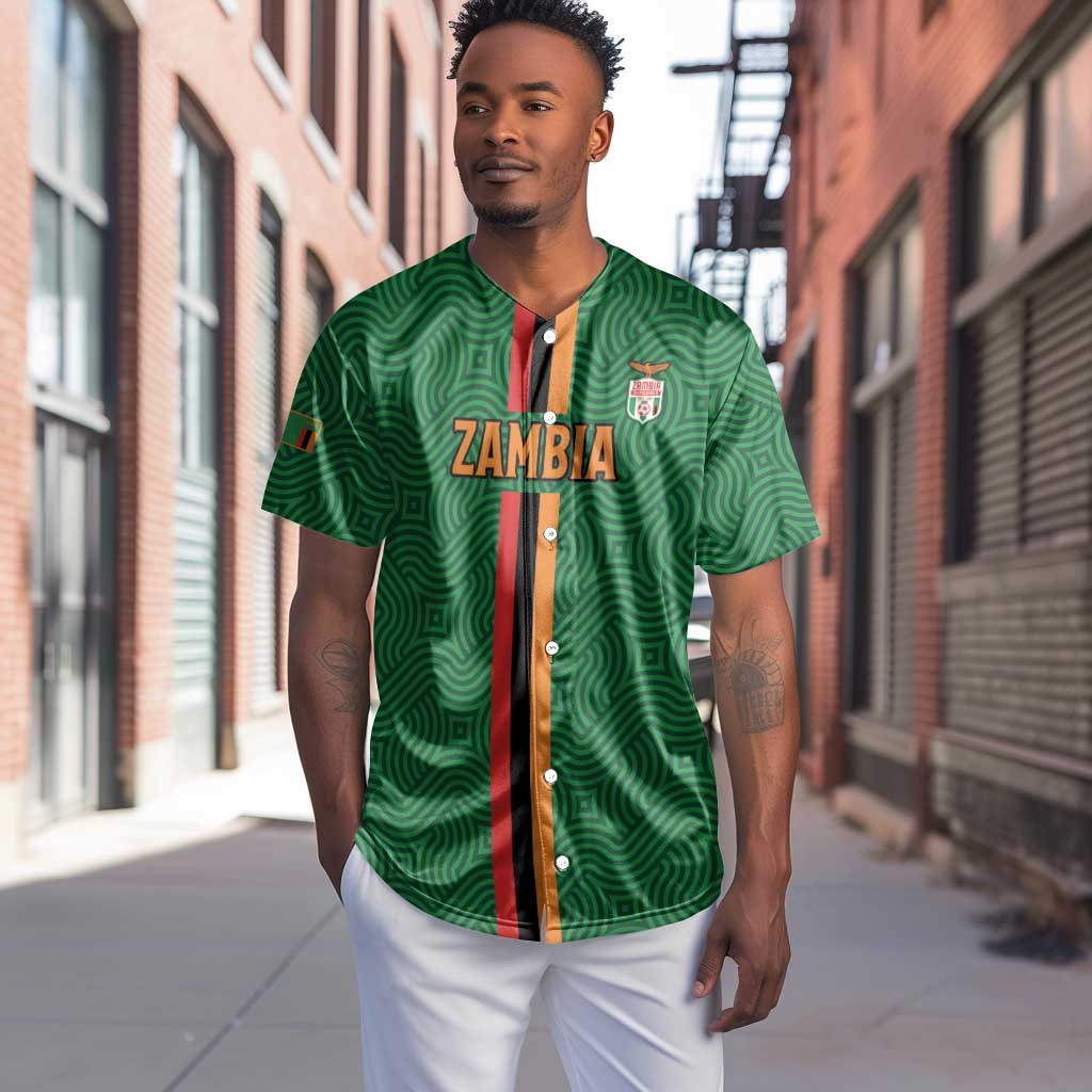 Custom Zambia Football Baseball Jersey Go Chipolopolo LT15