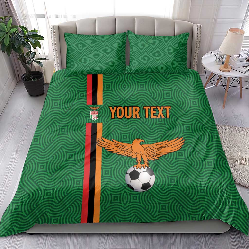 Custom Zambia Football Bedding Set Go Chipolopolo LT15