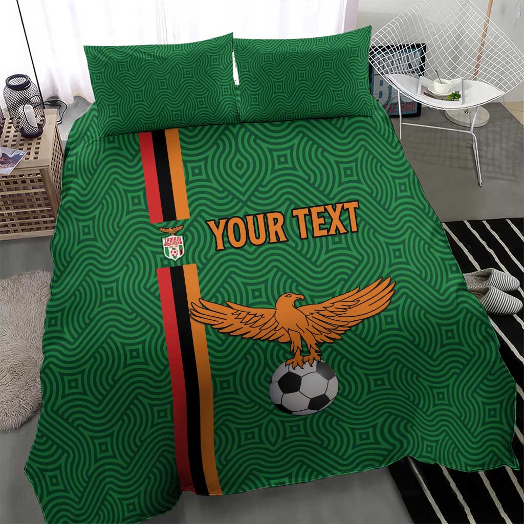 Custom Zambia Football Bedding Set Go Chipolopolo LT15