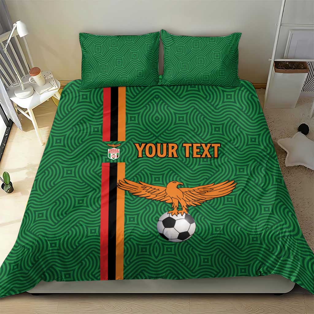 Custom Zambia Football Bedding Set Go Chipolopolo LT15