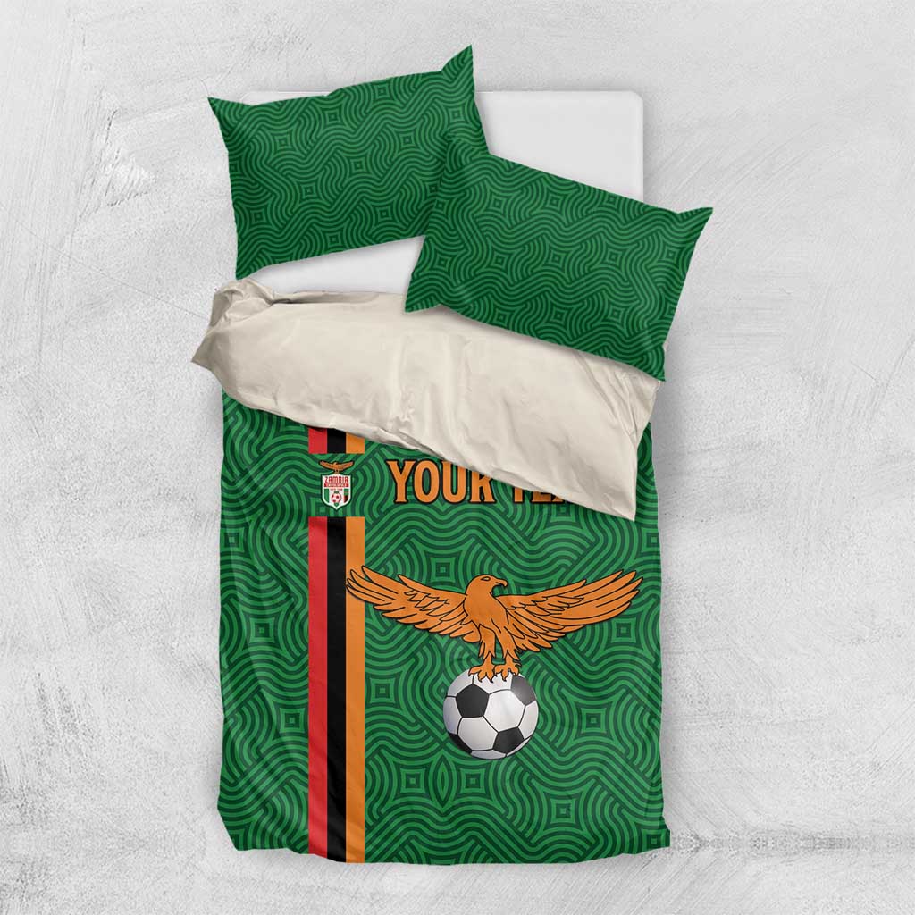 Custom Zambia Football Bedding Set Go Chipolopolo LT15