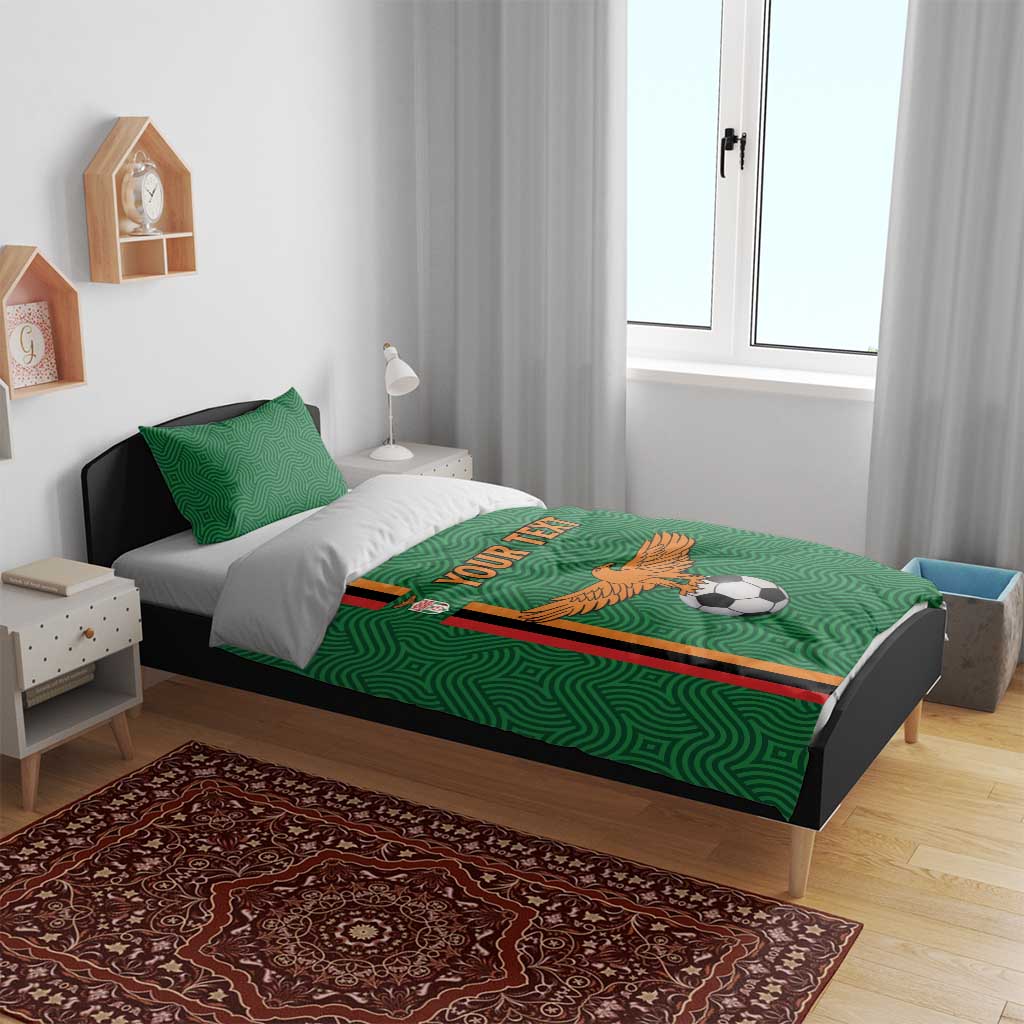 Custom Zambia Football Bedding Set Go Chipolopolo LT15
