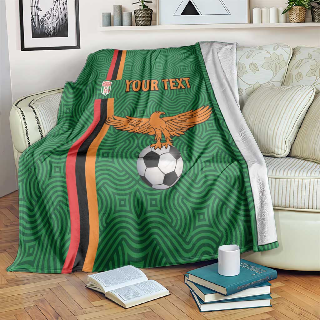 Custom Zambia Football Blanket Go Chipolopolo LT15