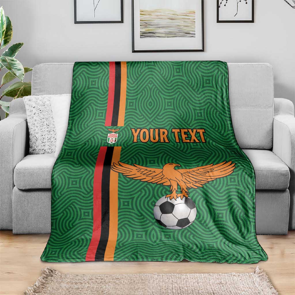 Custom Zambia Football Blanket Go Chipolopolo LT15
