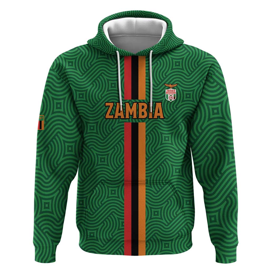 Custom Zambia Football Hoodie Go Copper Bullets LT15