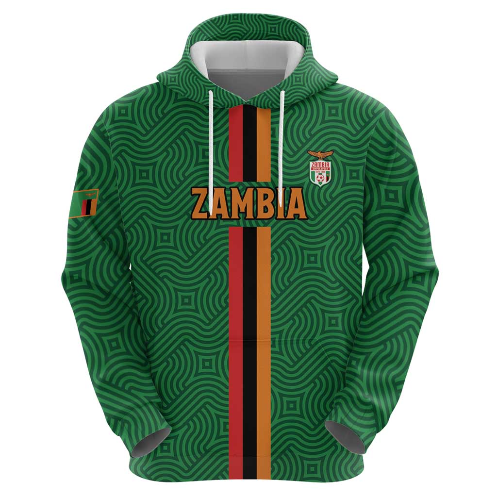 Custom Zambia Football Hoodie Go Copper Bullets LT15