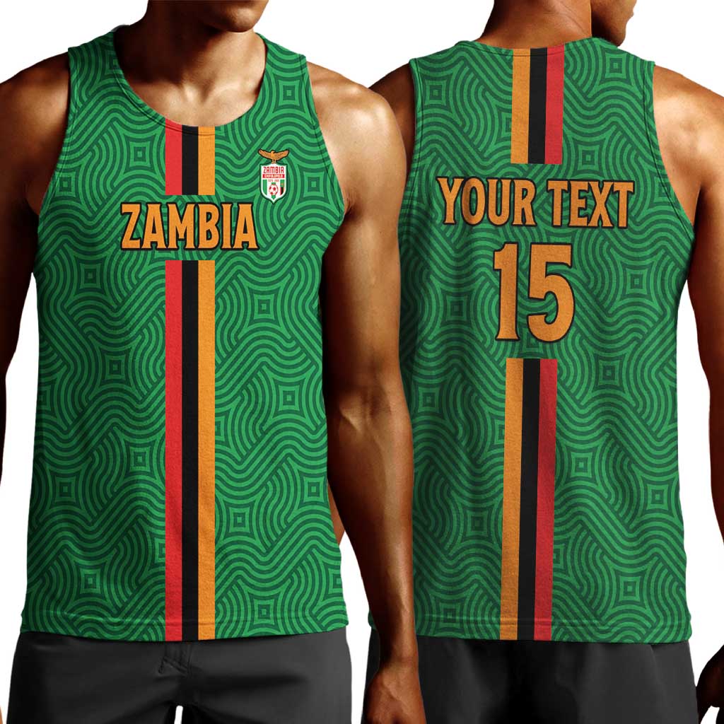 Custom Zambia Football Men Tank Top Go Chipolopolo LT15