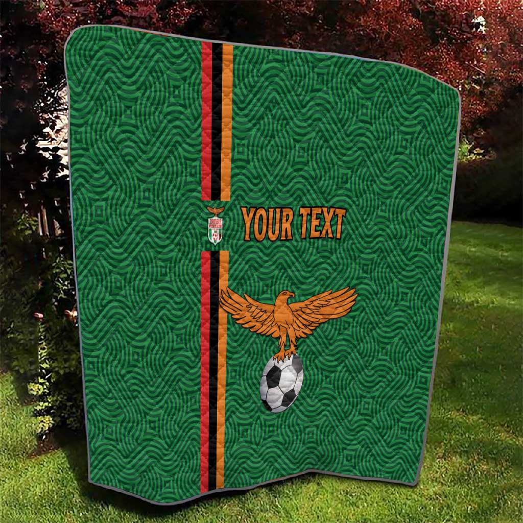 Custom Zambia Football Quilt Go Chipolopolo LT15
