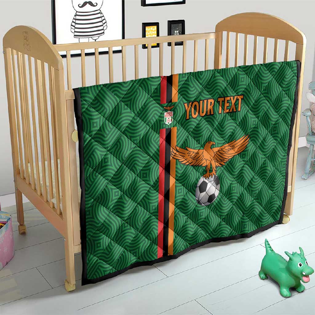 Custom Zambia Football Quilt Go Chipolopolo LT15