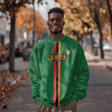 Custom Zambia Football Sweatshirt Go Chipolopolo LT15