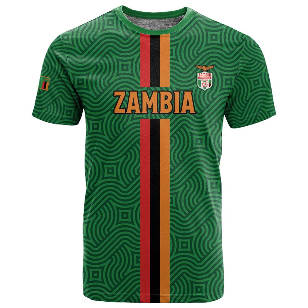 Custom Zambia Football T shirt Go Chipolopolo LT15