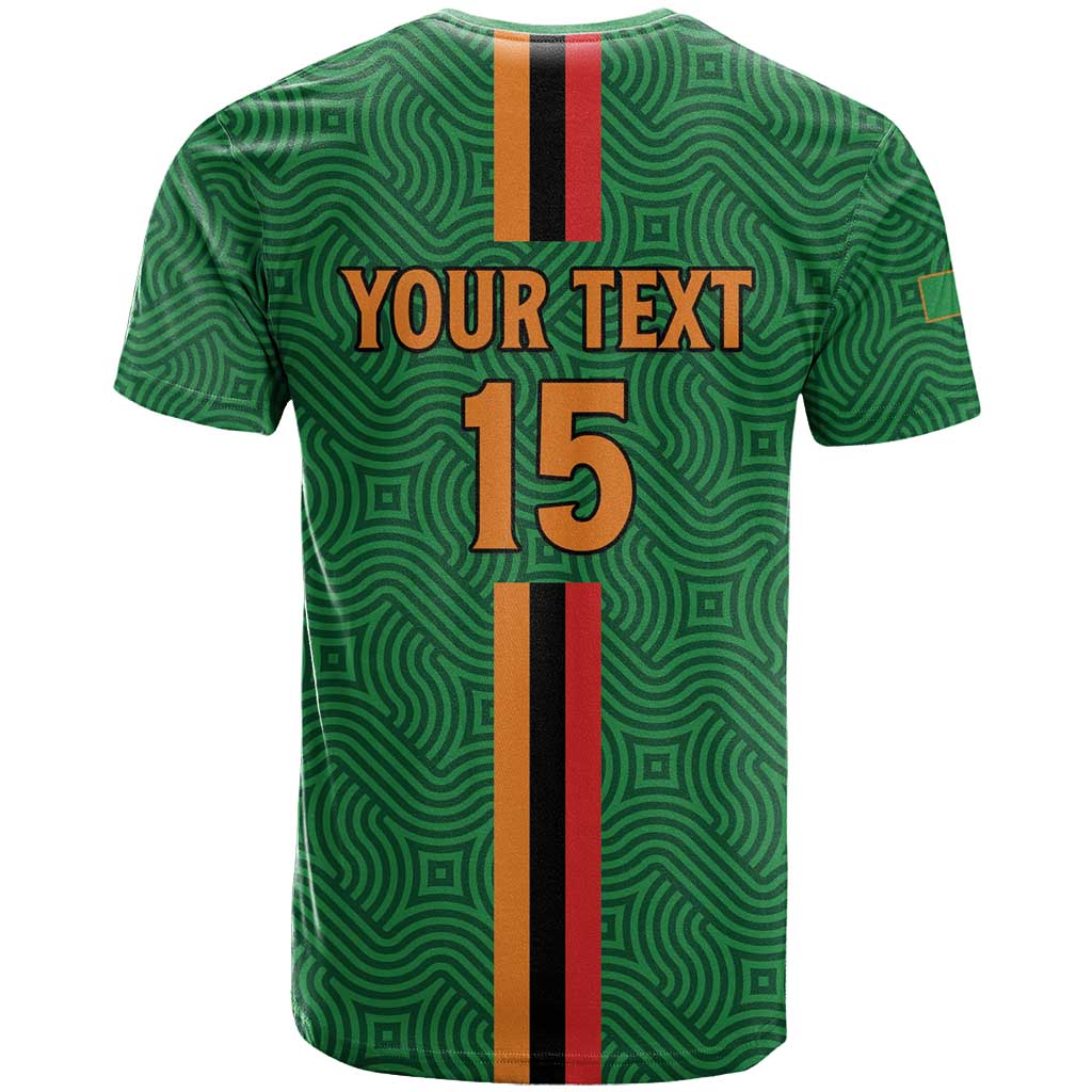 Custom Zambia Football T shirt Go Chipolopolo LT15
