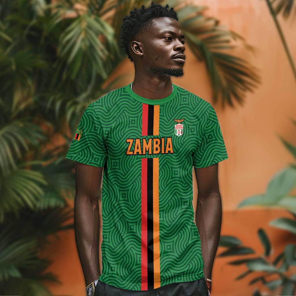 Custom Zambia Football T shirt Go Chipolopolo LT15