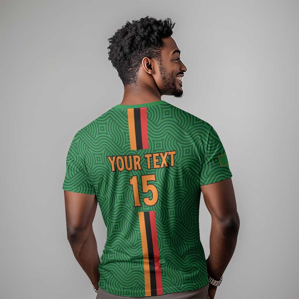 Custom Zambia Football T shirt Go Chipolopolo LT15