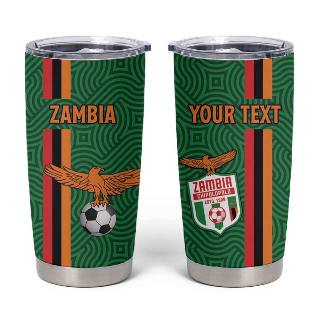 Custom Zambia Football Tumbler Cup Go Chipolopolo LT15