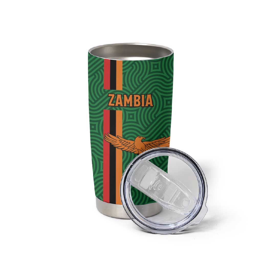 Custom Zambia Football Tumbler Cup Go Chipolopolo LT15