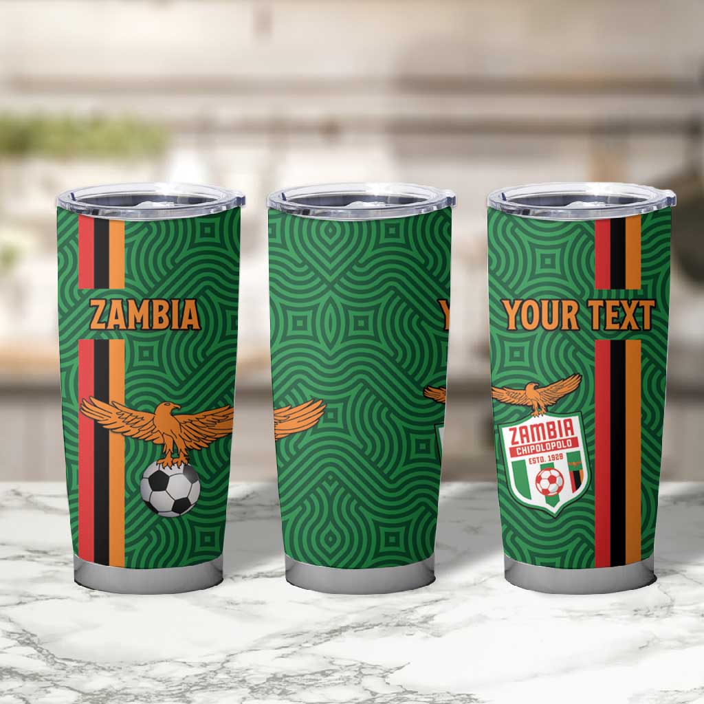 Custom Zambia Football Tumbler Cup Go Chipolopolo LT15