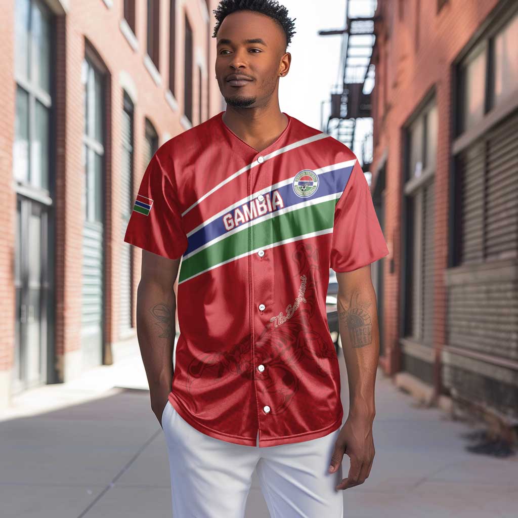 Custom Gambia Football Baseball Jersey Scorpions Never Die LT15