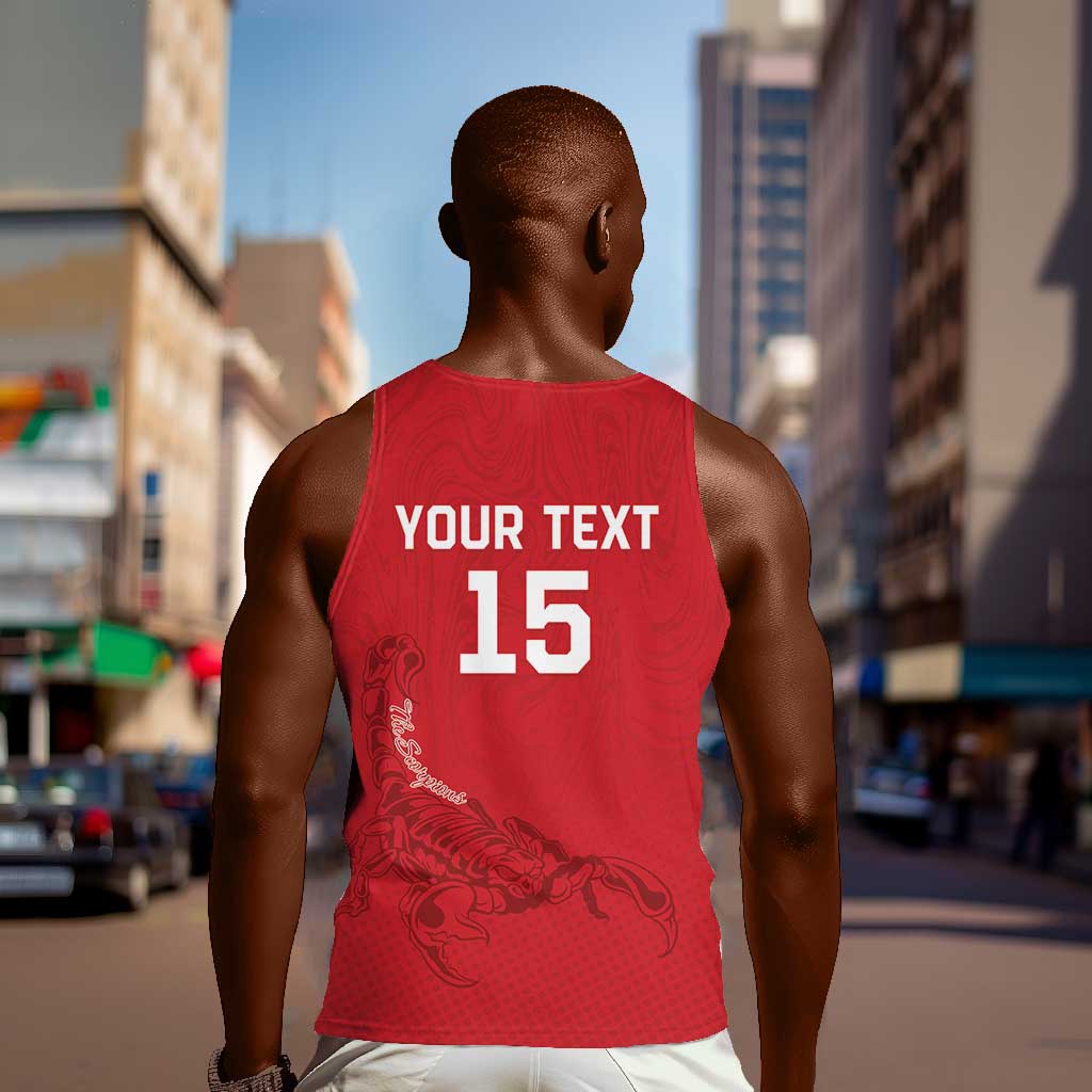 Custom Gambia Football Men Tank Top Scorpions Never Die LT15