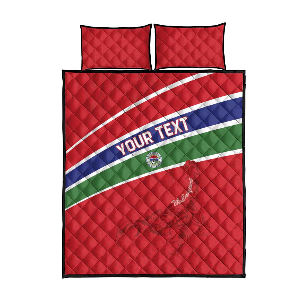 Custom Gambia Football Quilt Bed Set Scorpions Never Die LT15