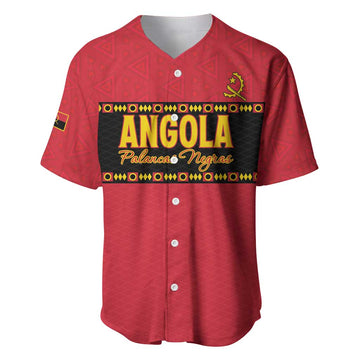 Custom Angola Football Baseball Jersey Viva Palancas Negras LT15