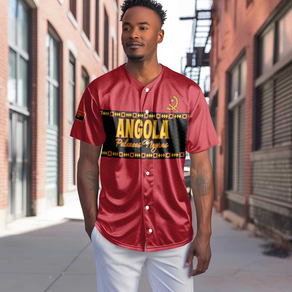 Custom Angola Football Baseball Jersey Viva Palancas Negras LT15